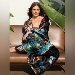 Johnny Was Jungle Cozy Reversible Blanket